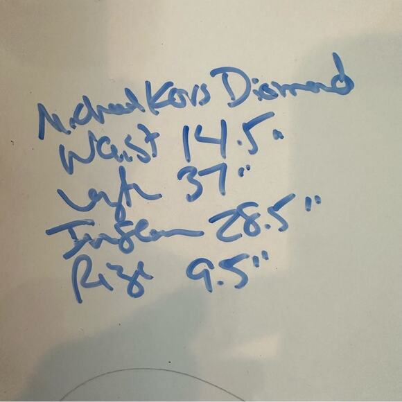 Michael Kors Pants Medium $78 Stretch Slacks Diamond Print Black White NWT - Picture 12 of 13